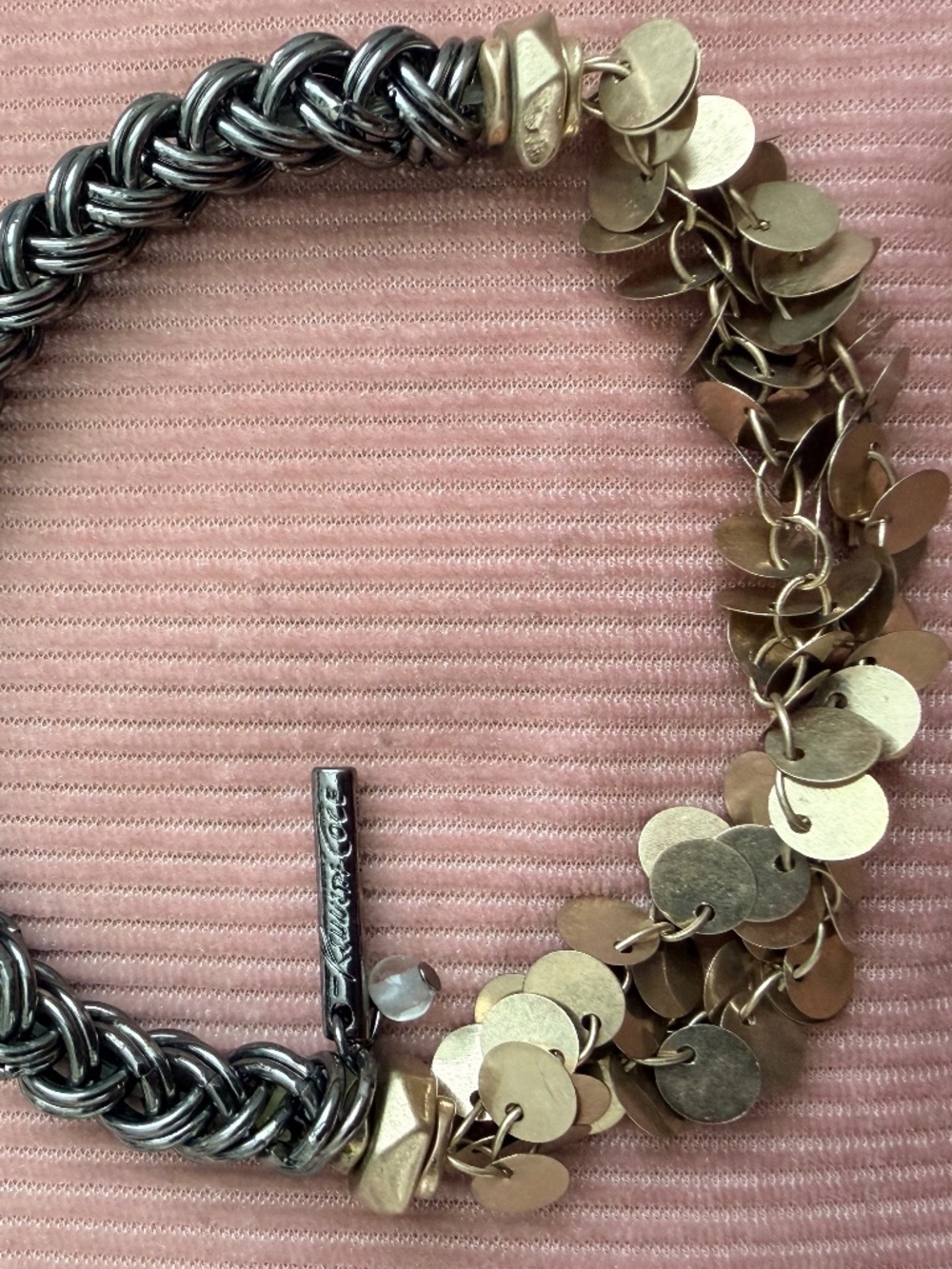 Pulsera Kenneth Cole de dos tonos